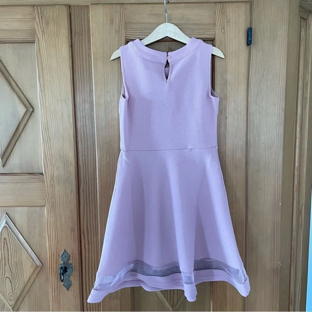 The Children’s Place Elegant Pink Sleeveless Kids Dress Size M 7/8 with Bow NWOT